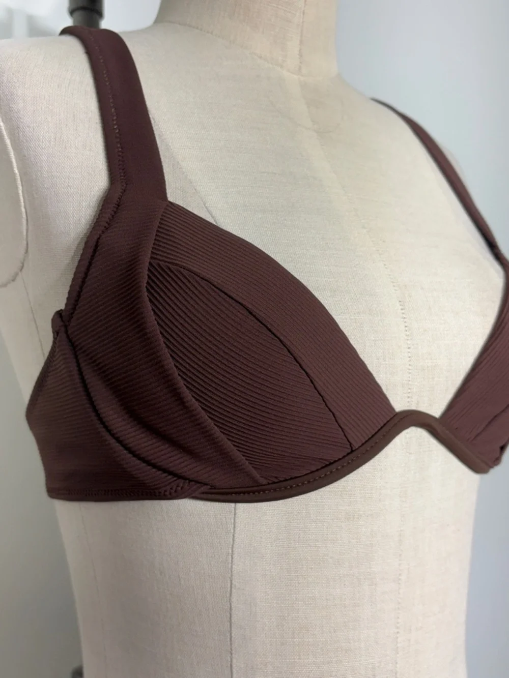 Chic Dark Brown Underwire Bikini Set - Women Swim Bikini